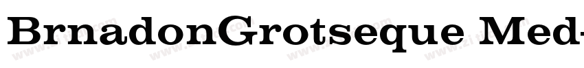 BrnadonGrotseque Med字体转换